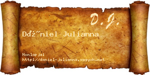 Dániel Julianna névjegykártya