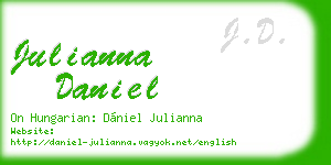 julianna daniel business card